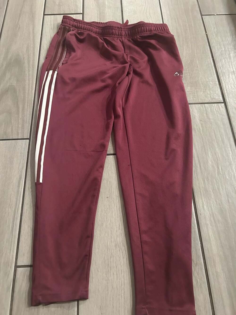 Adidas Aeroready Burgundy Tiro Track Pants Size L